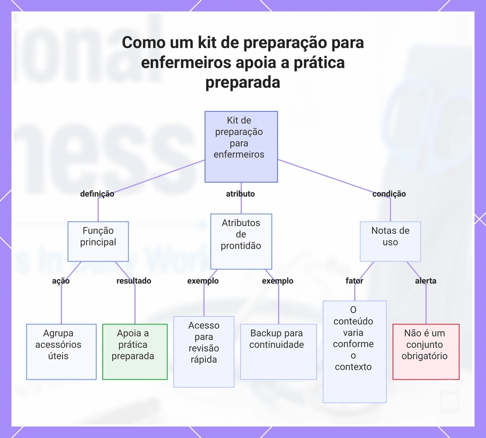 Como um kit de preparação para enfermeiros apoia a prática preparada