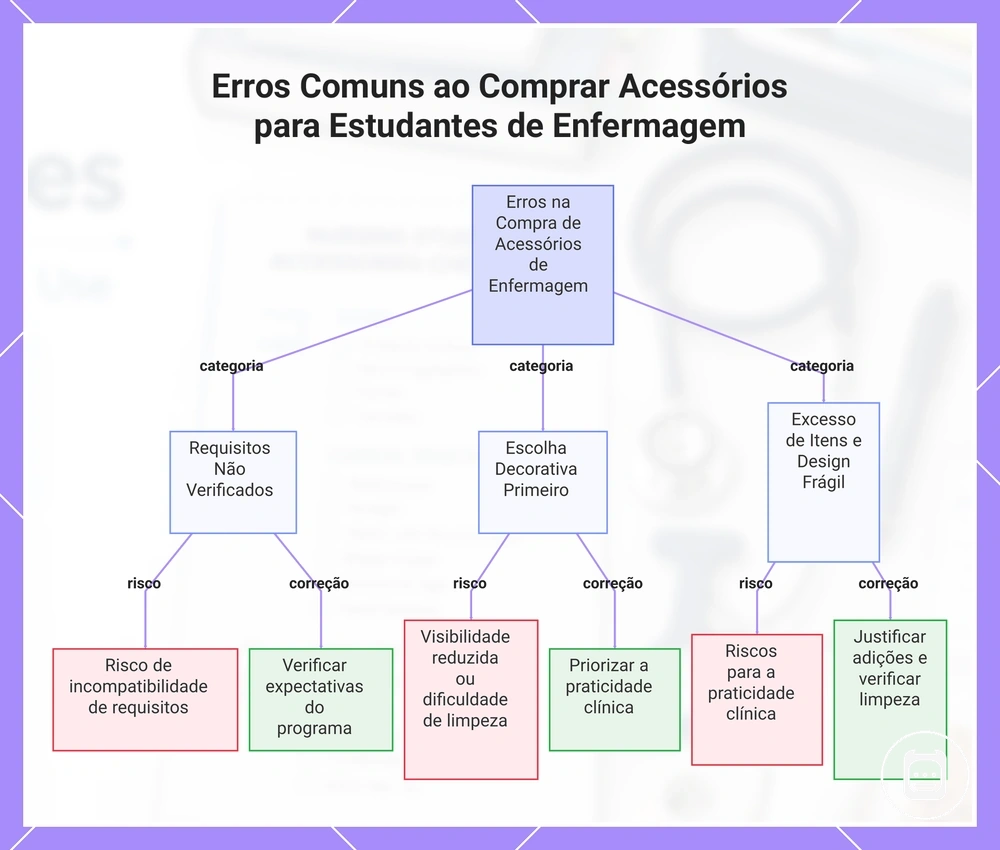 Erros Comuns ao Comprar Acessórios para Estudantes de Enfermagem