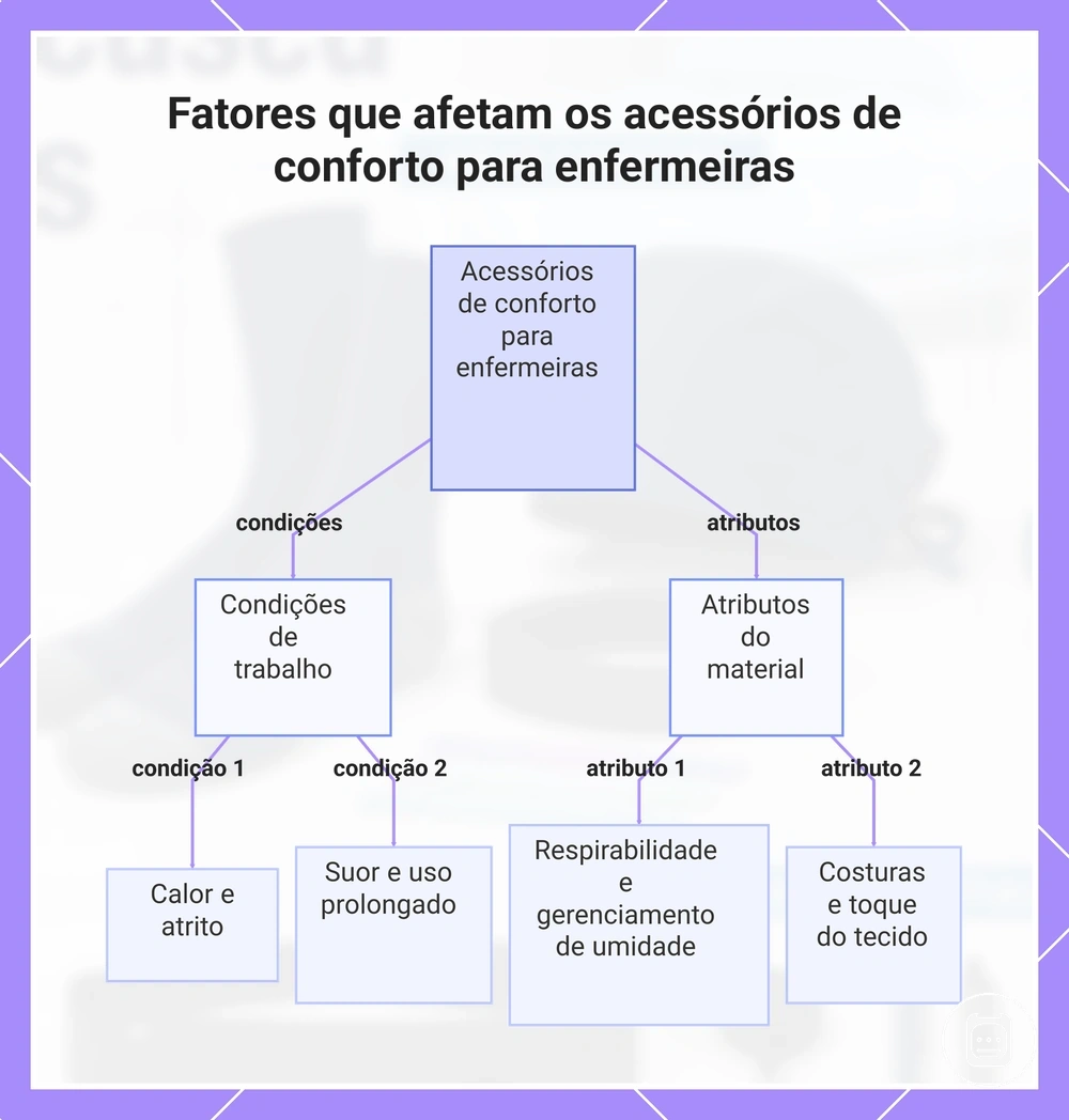 Fatores que afetam os acessórios de conforto para enfermeiras