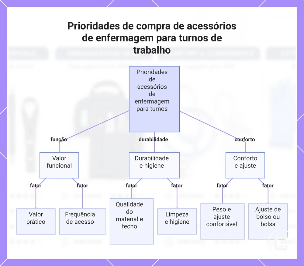 Prioridades de compra de acessórios de enfermagem para turnos de trabalho