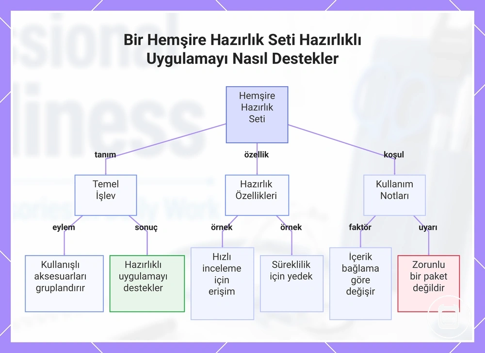 Bir Hemşire Hazırlık Seti Hazırlıklı Uygulamayı Nasıl Destekler