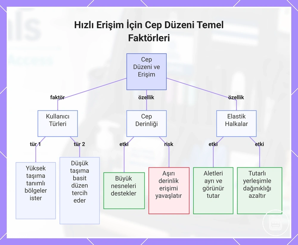 Hızlı Erişim İçin Cep Düzeni Temel Faktörleri