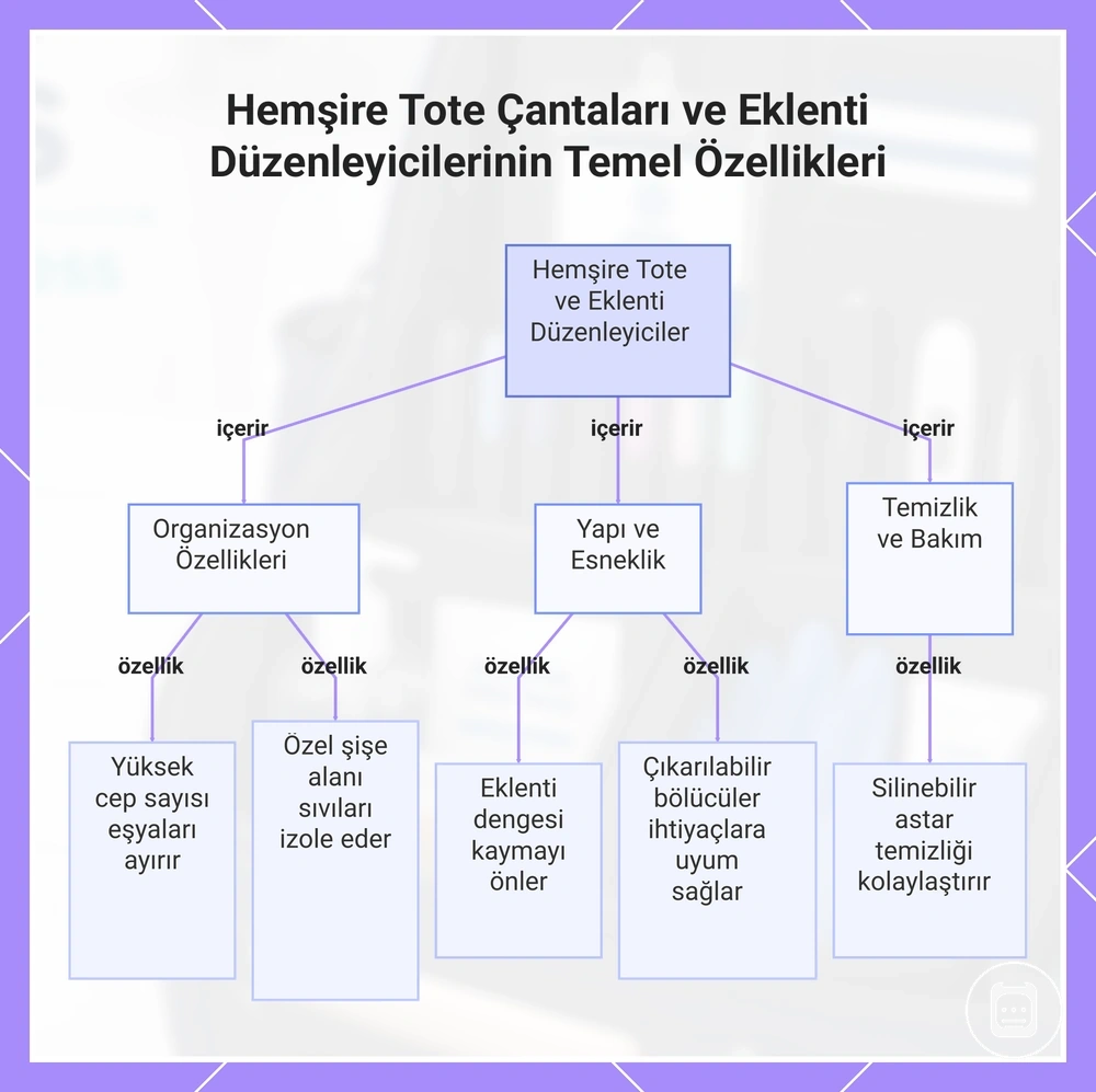 Hemşire Tote Çantaları ve Eklenti Düzenleyicilerinin Temel Özellikleri