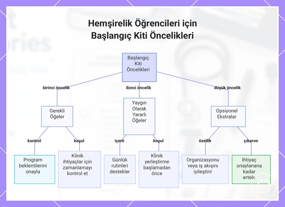 Hemşirelik Öğrencileri için Başlangıç Kiti Öncelikleri